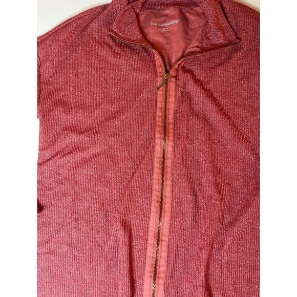 Soft Surroundings Light Red Zip Up Size Small - Picture 3 of 6